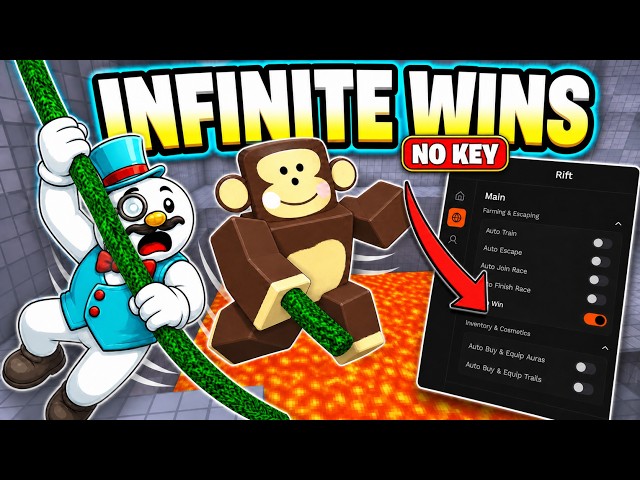 🐒 THE BEST +1 SPEED MONKEY ESCAPE SCRIPT (NO KEY) | AUTO WIN + AUTO REBIRTH