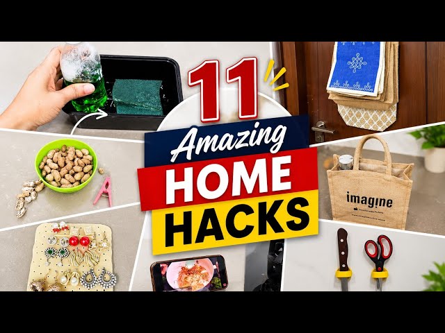 11 Low Cost Home Organization Ideas | Everyday Home Hacks | Kitchen Organization 