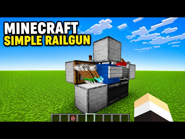 Minecraft Java I Easy One Shot Railgun I Tutorial