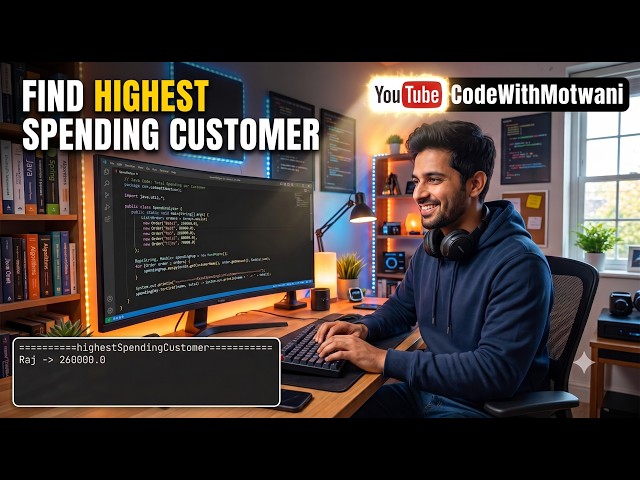 Java 8 Stream API: Find Highest Spending Customer | max() & mapToDouble() 🔥