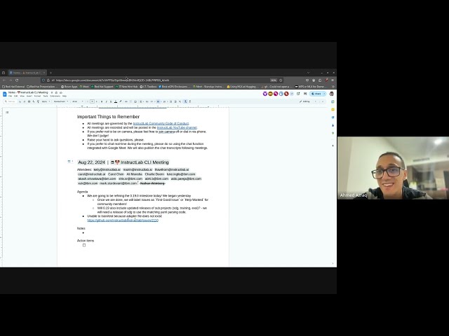 🐶 InstructLab CLI Meeting August 22, 2024