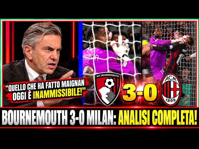🔥BOURNEMOUTH-MILAN 2-0: ROSSONERI DISASTER IN EUROPA LEAGUE! MAIGNAN SENT OFF AND MILAN MAKES IT ...