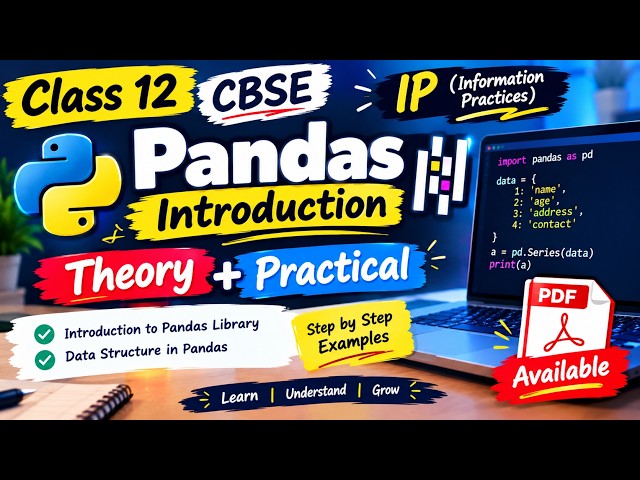 Introduction to pandas library and Series Data structure in pandas