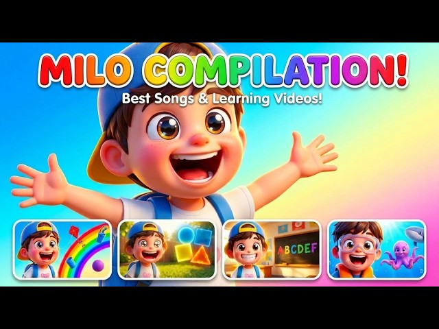 Milo Learns Shapes, Colors & ABCs! 🌈