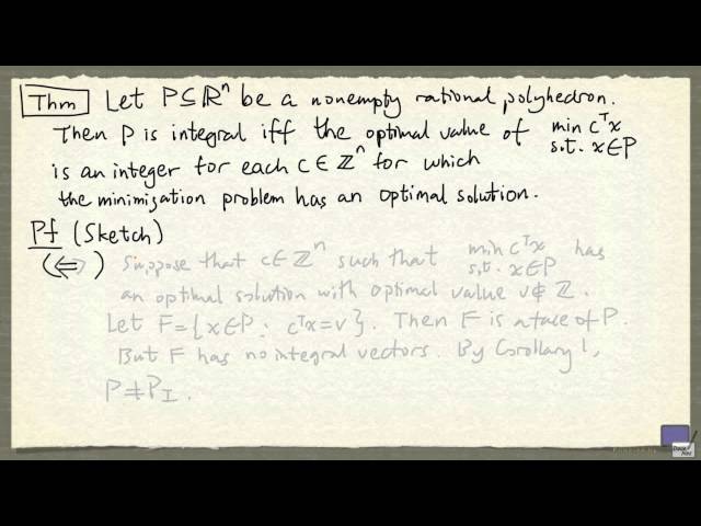 4   Integral polyhedra