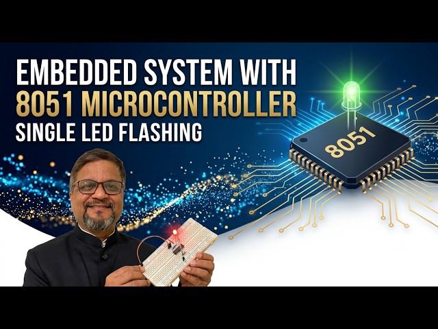LED Interfacing with Microcontroller 8051| Proteus and Keil Software  Simulation for LED Blinking