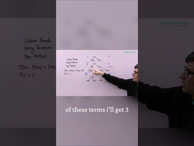 Upper Bounds Using Recursion Tree Method | Recursion Tree Method Explained #recursion #upperbound