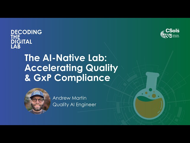S2E9 The AI Native Lab  Accelerating Quality & GxP Compliance