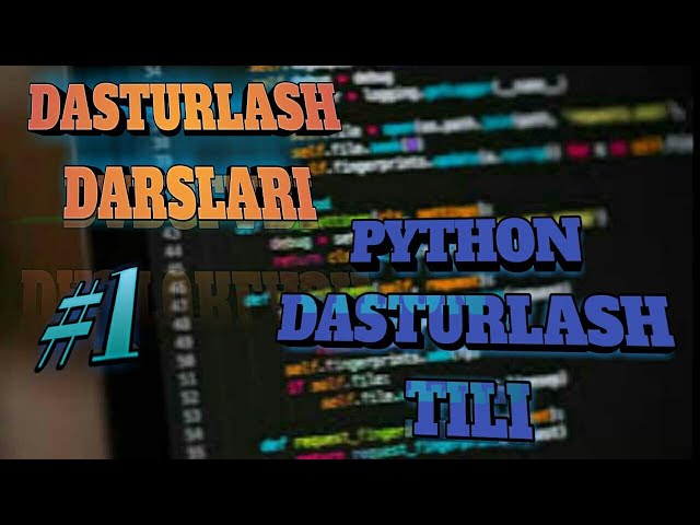 PYTHONDA 1-DARS