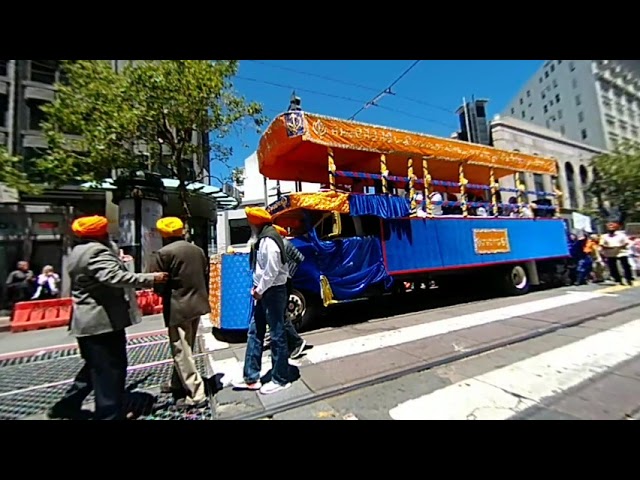 Khalistan procession on Market Street - 3D VR180 video