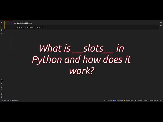 What is __slots__ in Python and how does it work? The #secret Memory Hack in Python __slots__