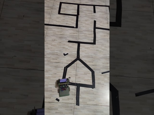 Line Follower maze solver with backtracking.