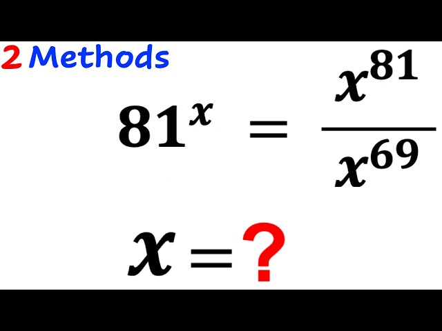 Can you solve for X? | (2 Methods) | #math #maths