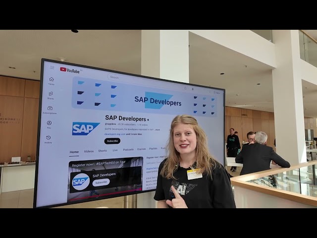 SAP Developer YouTube channel