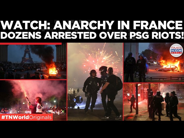 PARIS IN FLAMES: Violent riots explode across France after PSG Champions League triumph turns ugly!