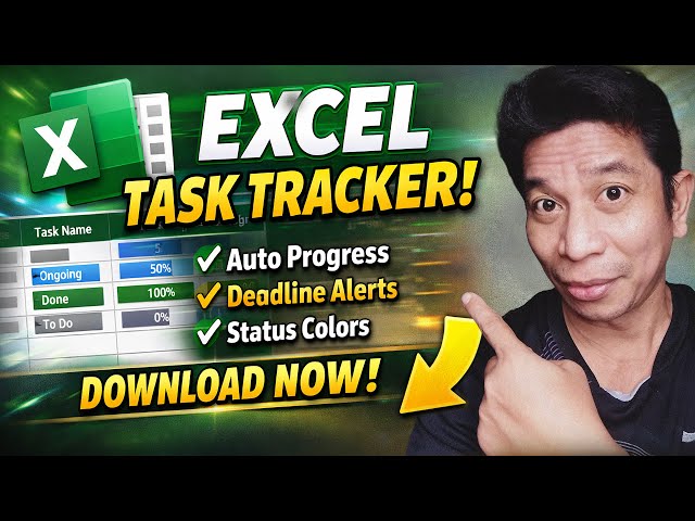 Excel Tutorial for Beginners: Build a Task Tracker with Auto Progress