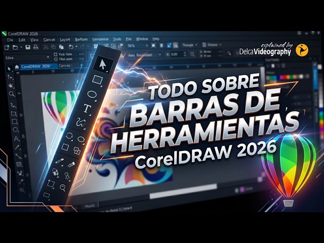 👉 How to add the TOOLBAR 🛠 in Corel Draw 2026 ▶ DelcaVideography