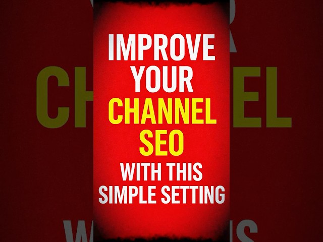 YouTube Channel Settings You MUST Change (2025 SEO Tips)
