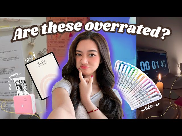 Are these things in STUDYTUBE and STUDYTOK overrated? 🧐 iPads, Mini Printers, Mildliners and more