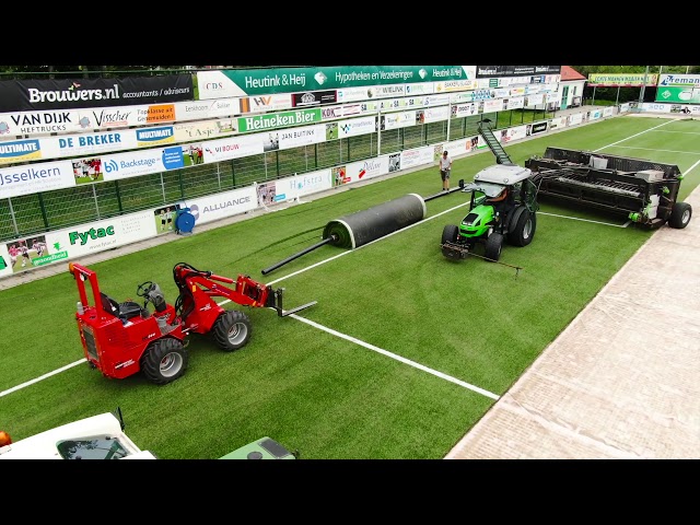 Edel Grass - renovation and replacement main soccer field SC Genemuiden, July 2019