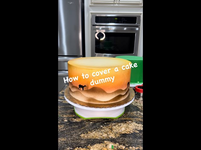 How to cover a cake dummy