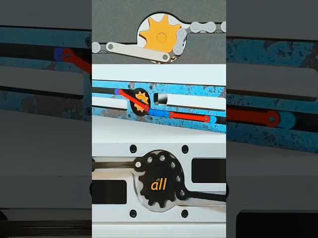 This One Chain Trick Changes the Direction of Rotation! ⚙️🔥#ChainDrive #Engineering #GearSystem #cad