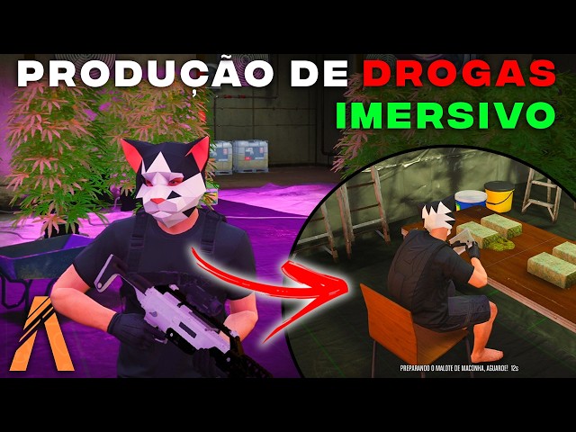 Esta PRODUÇÃO de DROGAS está SUPER IMERSIVA! | Script FiveM - Atualização DELUX