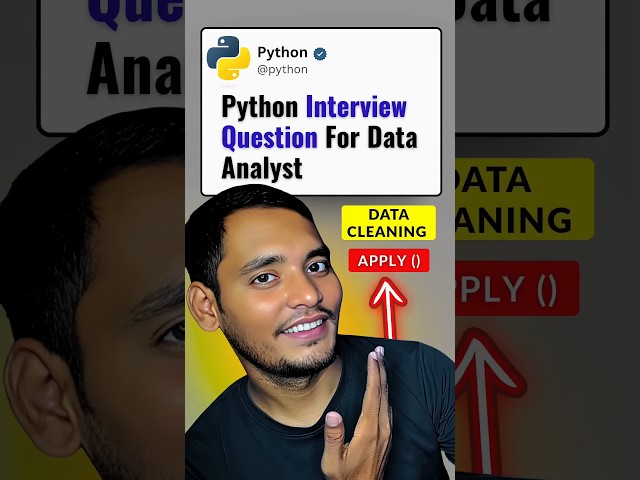 Python Interview Questions for Data Analysts | Data Cleaning with Pandas Apply Function |Tuning Data