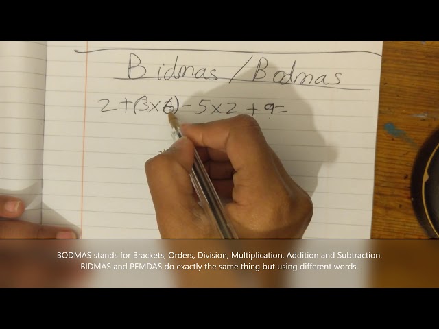 How to use BIDMAS  BODMAS rule