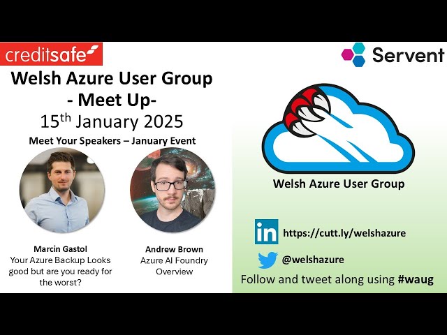 Welsh Azure User Group - January 2025 Event