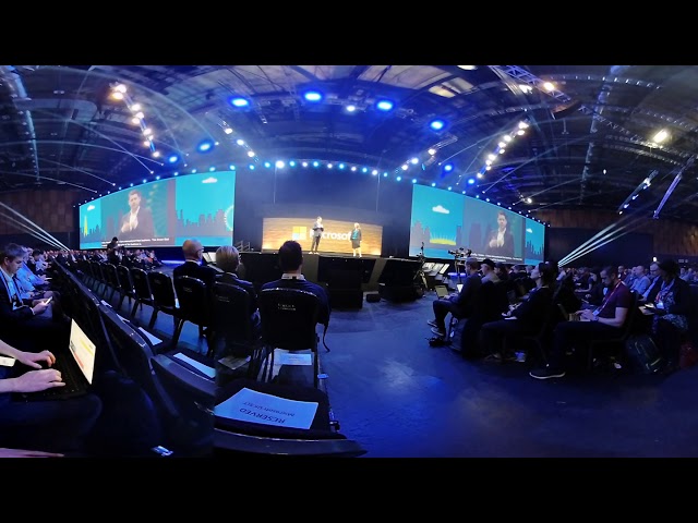 4K 3D 360° VR Microsoft Future Decoded Vision Keynote 31.10.2017 : Mixed Reality AI Machine Learning