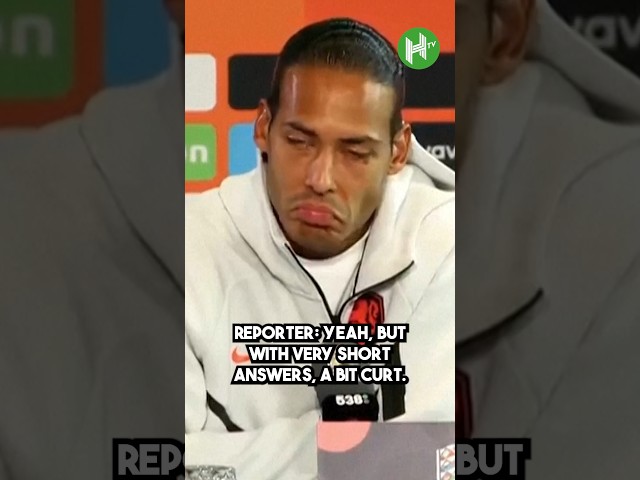 Van Dijk CLASHES with reporter 👀