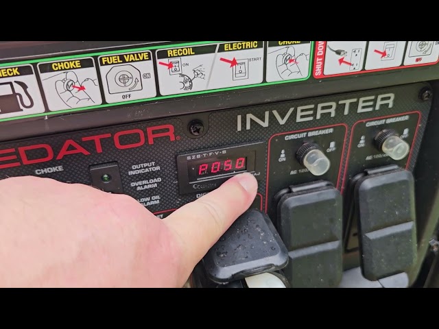 Flashing P-Code (P 50) Predator inverter 8750 9500, sorry you can't hear me very well.