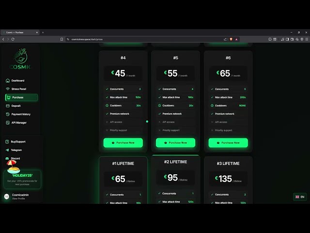 COSMIC C2 VS Fivem Server | BEST DDOS BEST C2/BOTNET/API 2026 CHEAPEST PLANS + 25% DISCOUNT AUTOBUY