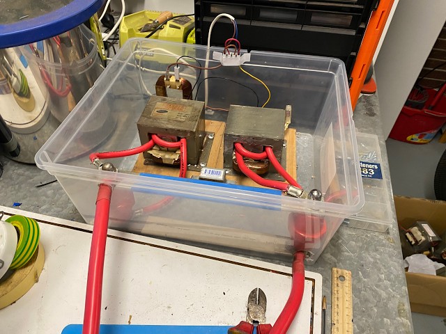 Making a high current power supply from broken microwaves parts