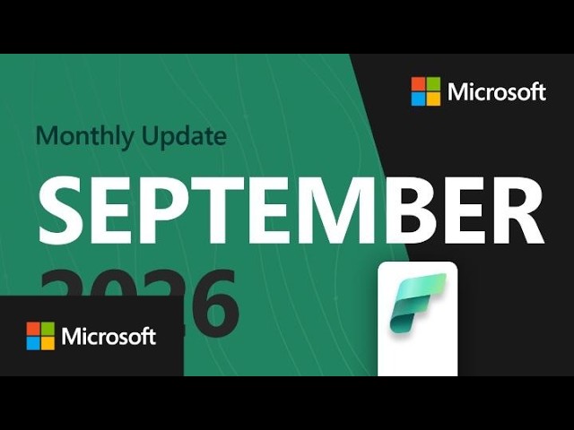 Fabric Update - September 2026