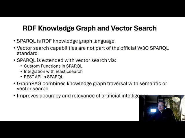 RDF Knowledge Graph and Vector Search