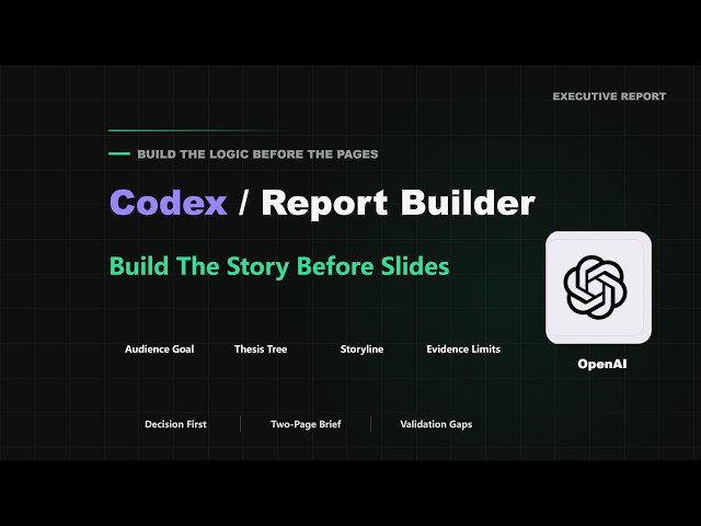 Learn a Logic-First Executive Report Workflow