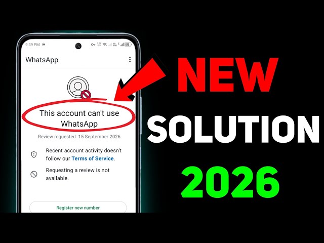 Whatsapp Unban New Method 2026 ✅ (100% Working) || This account can't use Whatsapp Problem New 2026