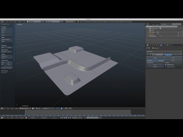 Blender 2.6 Working with subdivision surfaces and topology