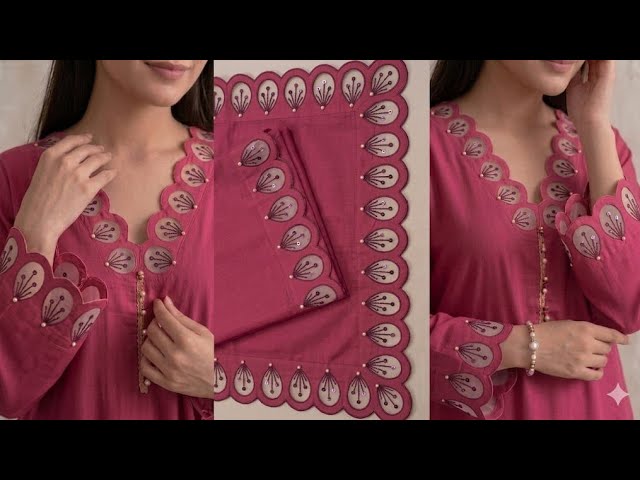 New Trending Kurti Sleeves Daman Trouser Design With Organza Fabric |Simple Easy Sleeves Design 2026