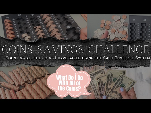 Coins Savings Challenge Stuffing | How Much Did I Save in Coins? | What I Do With All the Change