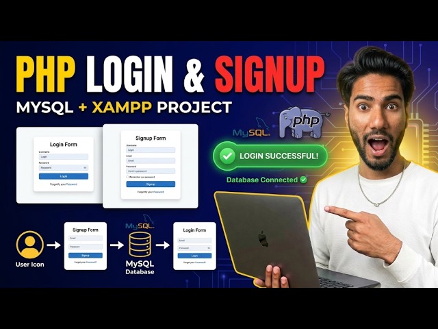 PHP Login Registration Form Tutorial in Nepali 🔥