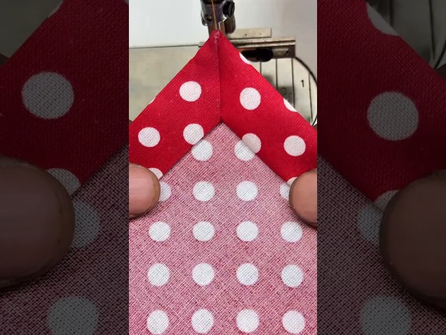 Genius Sewing Trick for Perfect Corners! #sewing #sewinghacks #diy