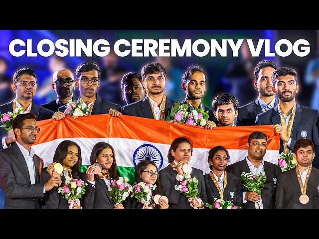 An Unforgettable Closing Ceremony VLOG with the Indian Team! | Chess Olympiad 2026