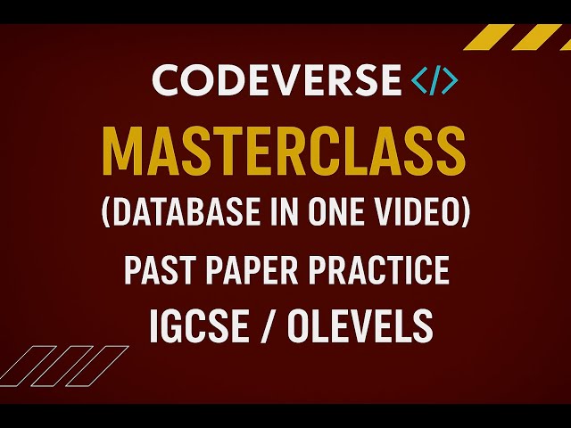 Stop Losing Marks ! Databases | Olevels/IGCSE