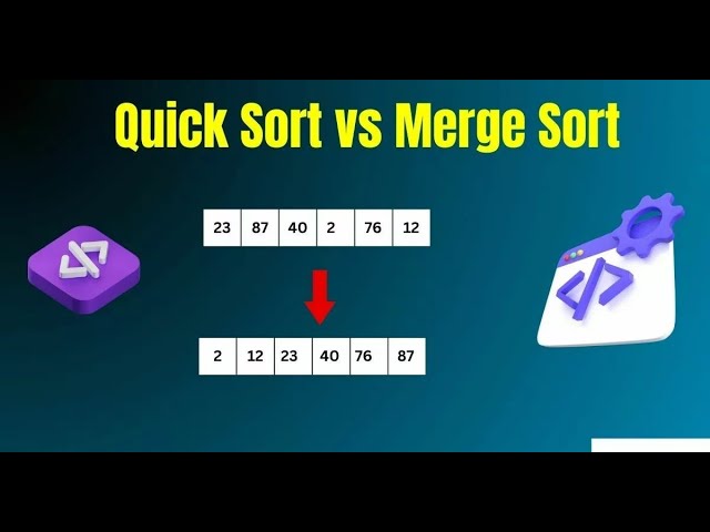 Algorithms - Quick and Merge sorting SEBI grade A IT officer Phase 2
