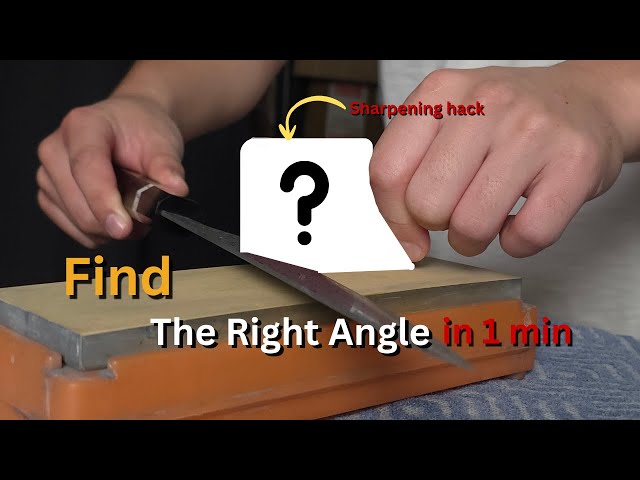 Instantly Find the Perfect Angle When Sharpening a Knife