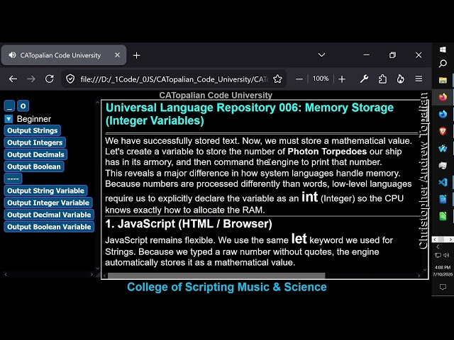 Code University Teaching the Programming Languages that Run the World