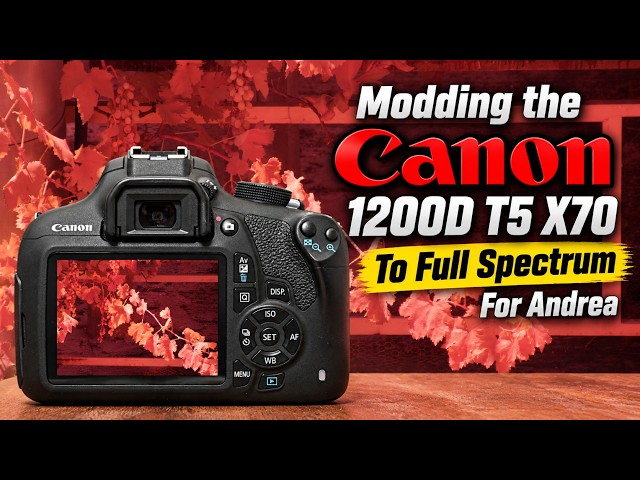 Modding the Canon 1200D T5 X70  To Full Spectrum For Andrea